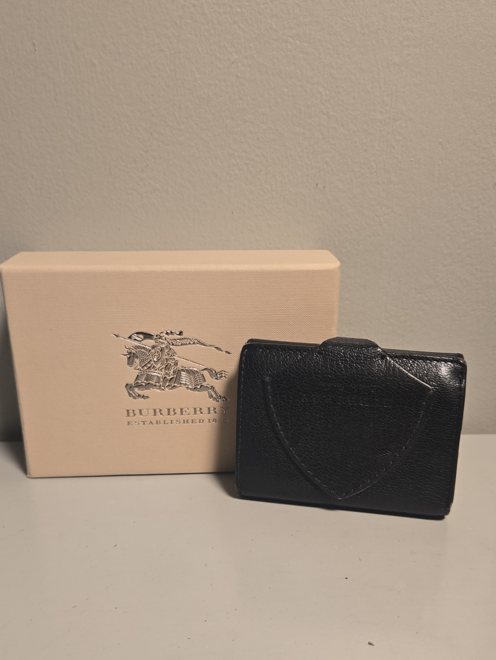Burberry Black Leather Wallet